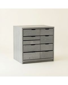 Pine Branch Small-Parts Storage Drawer Cabinet - Gray (synthetic illustration; no displayed measurements)