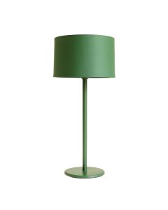 Linden Crest Floor Lamp With A Plain Fabric Shade - Green (synthetic illustration; no displayed measurements)