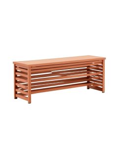 Briar Bluff Narrow Outdoor Storage Bench - Terracotta