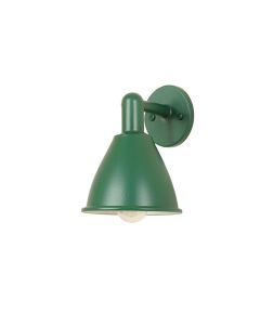Brook Dale Wall Sconce Mounted On A Plain Wall - Green