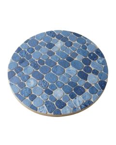 Arabescato Mixed Penny Round Mosaic Tile