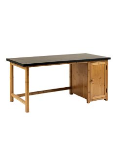 Cedar Bridge Empty Workshop Workbench - Black (synthetic illustration; no displayed measurements)