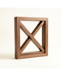 Crossed Window Wall Décor (synthetic illustration; no displayed measurements)