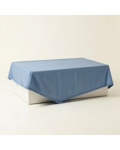 Spruce Branch Flat Bed Sheet - Blue (synthetic illustration; no displayed measurements)