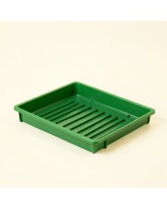 Olive Field Empty Under-Desk Cable Tray - Green (synthetic illustration; no displayed measurements)