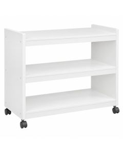 Wren Crossing Empty Rolling Workshop Cart - White