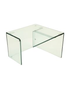 Abron Reversible Glass L-Shape Executive Desk
