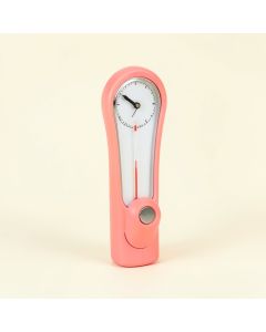 Flamingo Clock With Thermometer (synthetic illustration; no displayed measurements)