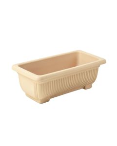 Pine Canyon Empty Railing Planter With Integral Brackets - Beige (synthetic illustration; no displayed measurements)