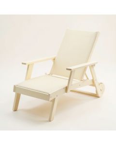 Ash Branch Outdoor Lounge Chair - Cream (synthetic illustration; no displayed measurements)