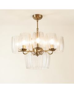 Bristol 9 - Light Shaded Tiered Chandelier (synthetic illustration; no displayed measurements)