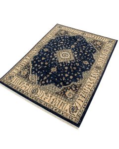 Lapointe Oriental Dark Blue/Beige Area Rug