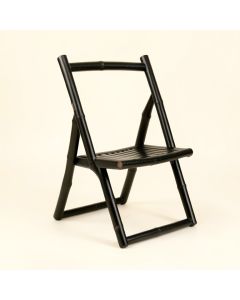 Glen Branch Folding Outdoor Chair - Black (synthetic illustration; no displayed measurements)