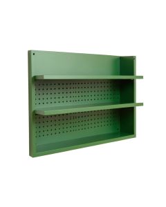 Holly Crest Empty Wall-Mounted Tool Organizer Panel - Green (synthetic illustration; no displayed measurements)