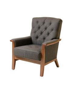 Paxton 31.75 '' Wide Tufted Polyester Wingback Chair