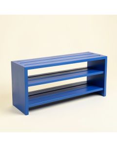 Harbor Bend Shoe Storage Bench - Blue (synthetic illustration; no displayed measurements)