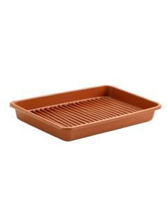 Alder Canyon Empty Under-Desk Cable Tray - Terracotta
