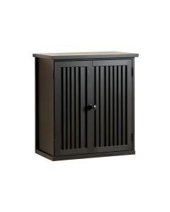 Juniper Dale Wall-Mounted Laundry Cabinet - Black