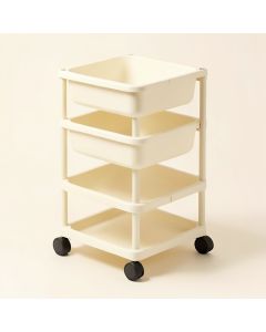 4-Tier Slim Rolling Laundry Cart (synthetic illustration; no displayed measurements)
