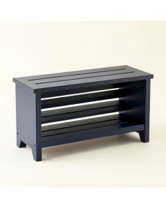 Rowan Dell Shoe Storage Bench - Navy (synthetic illustration; no displayed measurements)