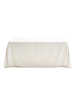 Heath Bluff Flat Bed Sheet - White