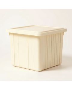 Dawn Crest Closed Outdoor Storage Box - Ivory (synthetic illustration; no displayed measurements)