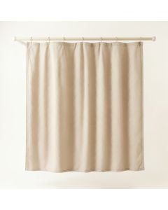 Glen Canyon Shower Curtain Hanging Flat From A Plain Rod - Beige (synthetic illustration; no displayed measurements)