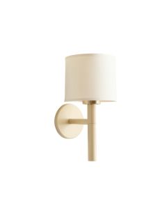 Willow Crest Wall Sconce Mounted On A Plain Wall - Ivory