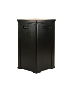Reed Crossing Closed Outdoor Storage Box - Black (synthetic illustration; no displayed measurements)