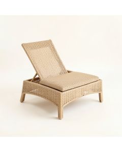 Slate Bluff Outdoor Lounge Chair - Beige (synthetic illustration; no displayed measurements)