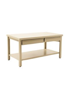 Juniper Bridge Empty Workshop Workbench - Beige (synthetic illustration; no displayed measurements)
