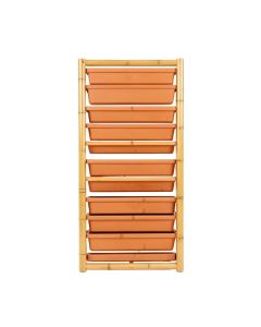 Dawn Canyon Empty Vertical Garden Frame - Terracotta