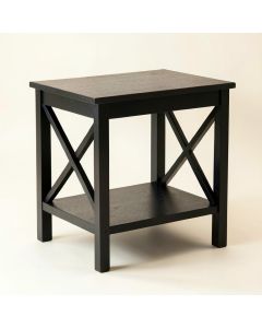 Wren Crest Side Table - Black (synthetic illustration; no displayed measurements)
