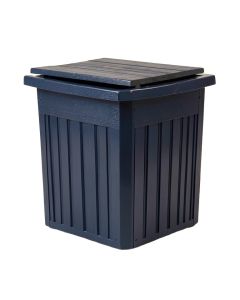 River Branch Closed Garden Compost Bin - Navy (synthetic illustration; no displayed measurements)
