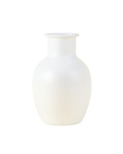 Linden Arc Empty Decorative Vase - White