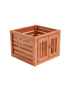 Oak Bend Empty Furniture-Style Pet Crate - Terracotta