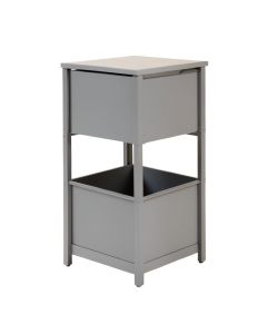 Clay Bend Freestanding Pull-Out Hamper Cabinet - Gray (synthetic illustration; no displayed measurements)