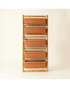 Sage Crest Empty Vertical Garden Frame - Terracotta (synthetic illustration; no displayed measurements)