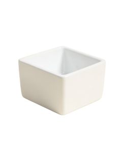 White Ceramic Square Vessel Bathroom Sink
