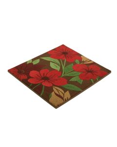 Westhope Abstract Flowers Blossoms Outdoor Door Mat (synthetic illustration; no displayed measurements)