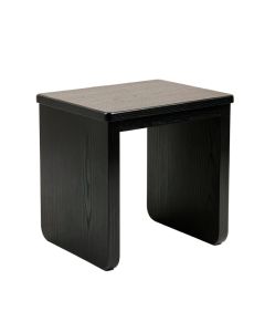 Clay Edge Side Table - Black (synthetic illustration; no displayed measurements)