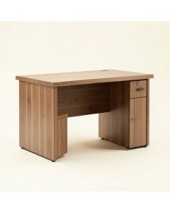 Adeptus Solid Wood Desk (synthetic illustration; no displayed measurements)