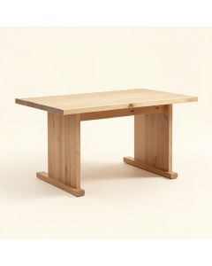 Lily 42 '' Pine Solid Wood Dining Table (synthetic illustration; no displayed measurements)