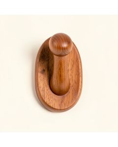 Laurel Branch Wall-Mounted Robe Hook - Terracotta (synthetic illustration; no displayed measurements)