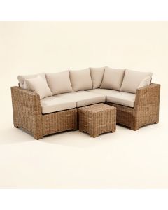 Wragby 5 Piece Rattan Sectional Seating Group With Cushions (synthetic illustration; no displayed measurements)