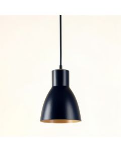 Wren Crossing Pendant Light Suspended From One Plain Cable - Navy (synthetic illustration; no displayed measurements)
