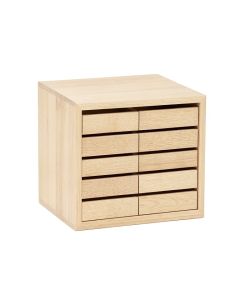 Meadow Crest Small-Parts Storage Drawer Cabinet - Beige (synthetic illustration; no displayed measurements)