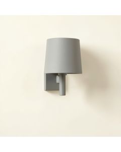 Hill Bend Wall Sconce Mounted On A Plain Wall - Gray (synthetic illustration; no displayed measurements)