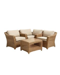 Ailith 3 Piece Rattan Seating Group With Cushions