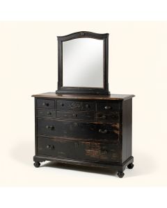 Lockridge 9 Drawer Chest With Mirror (synthetic illustration; no displayed measurements)